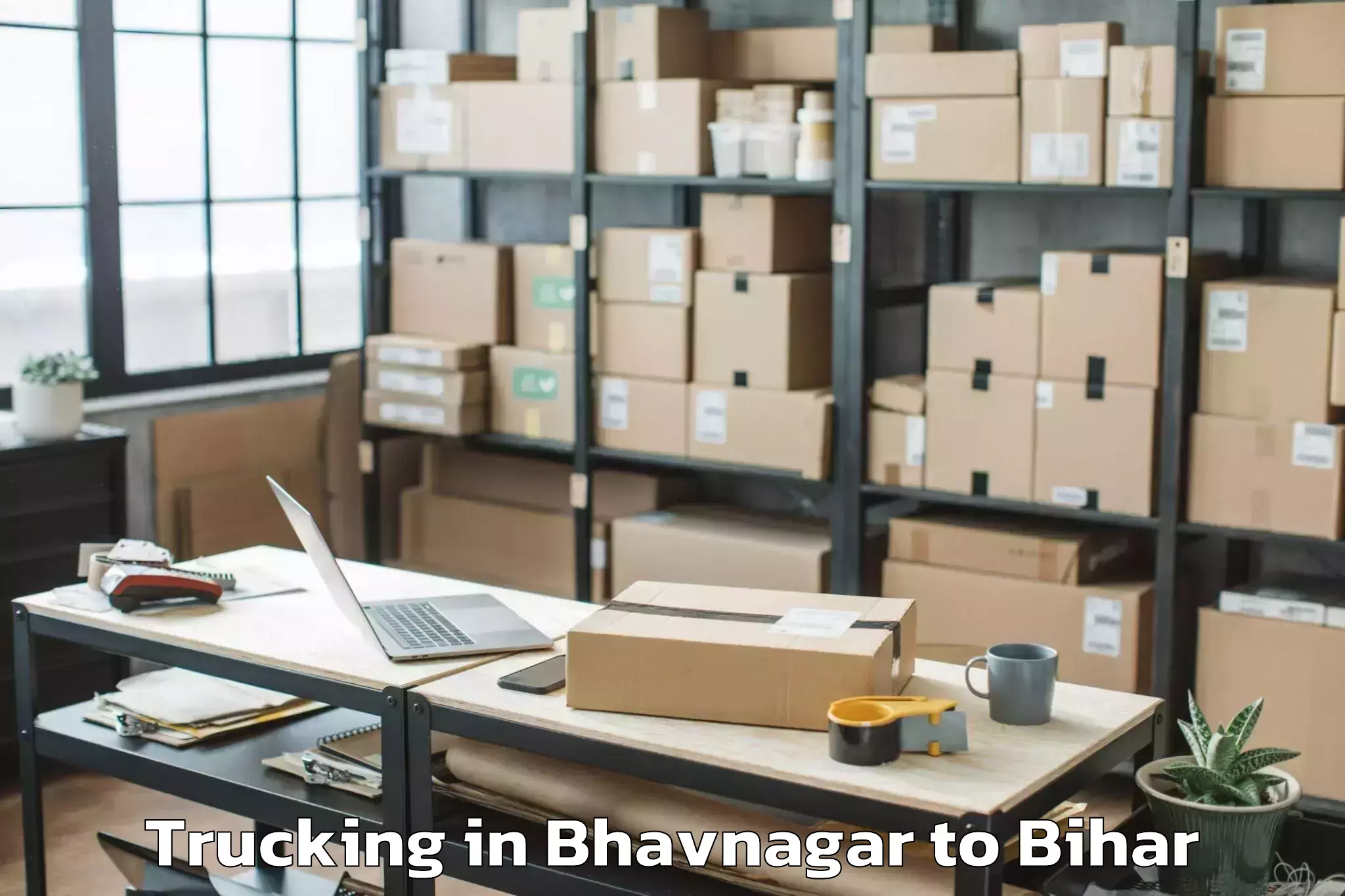 Book Bhavnagar to Rajaun Trucking Online